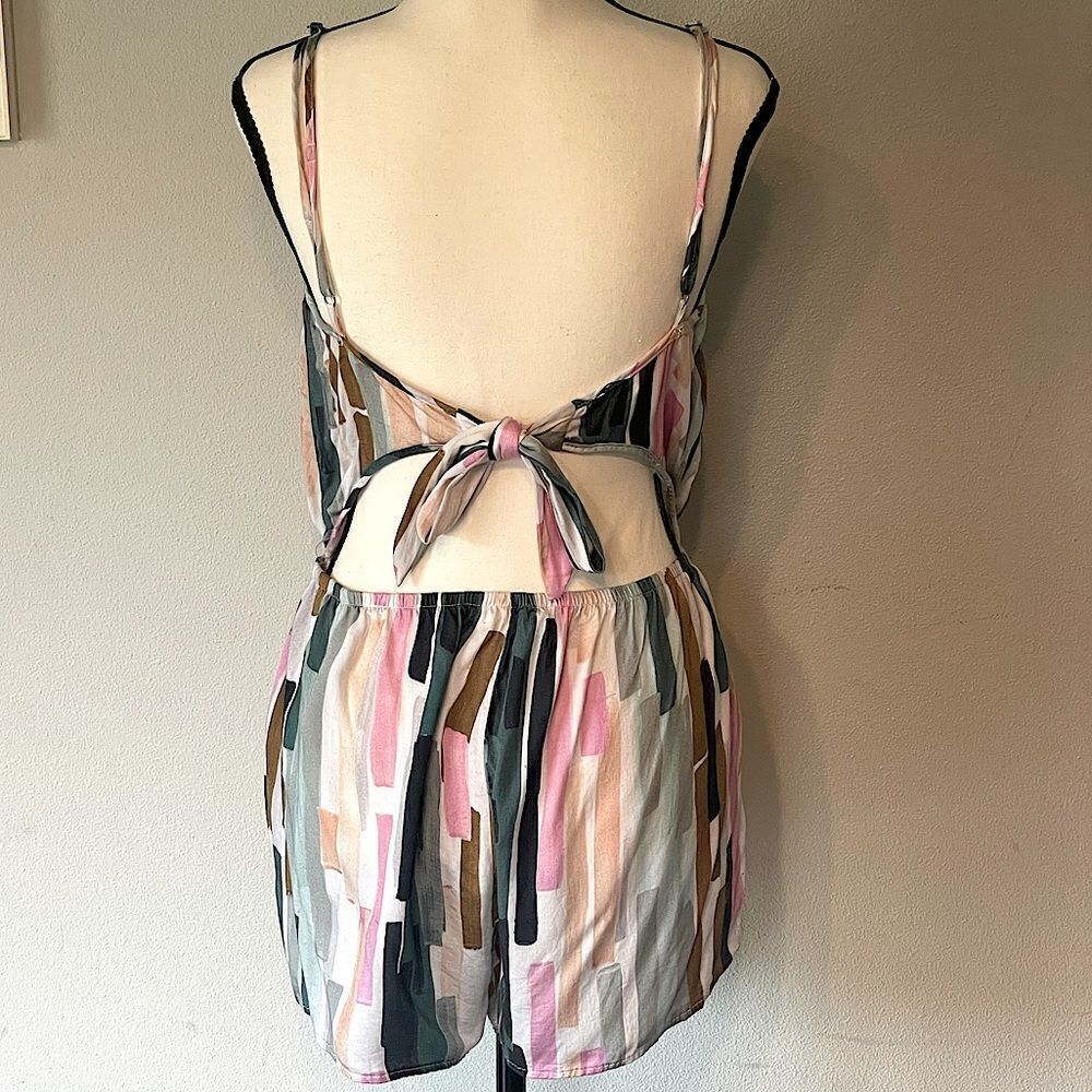 New! Bikini Lab Open Back Romper. Size Large. - Picture 2 of 4